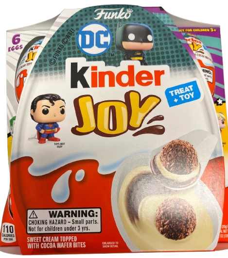 Набір шоколадних яєць Kinder Joy Funko DC Comics Heroes 6×20г