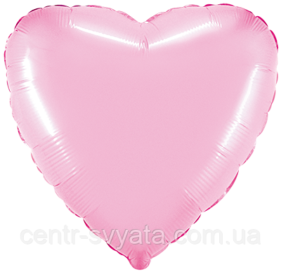 Фольгована кулька Flexmetal 18"(45 см) Серце пастель рожеве