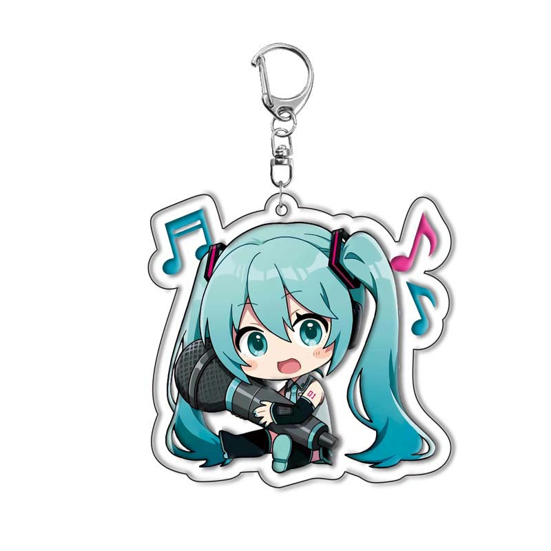 Брелок акриловий Вокалоїд Хацуне Міку Vocaloid Miku Hatsune 5 см, фото 1