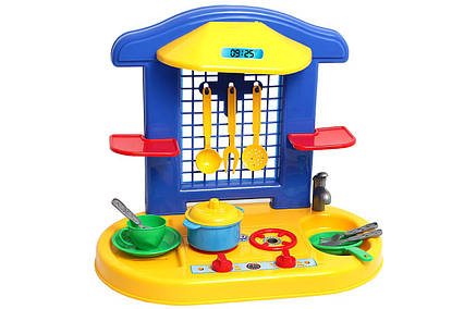 Набір іграшкової посуду з плитою та мийкою Технок