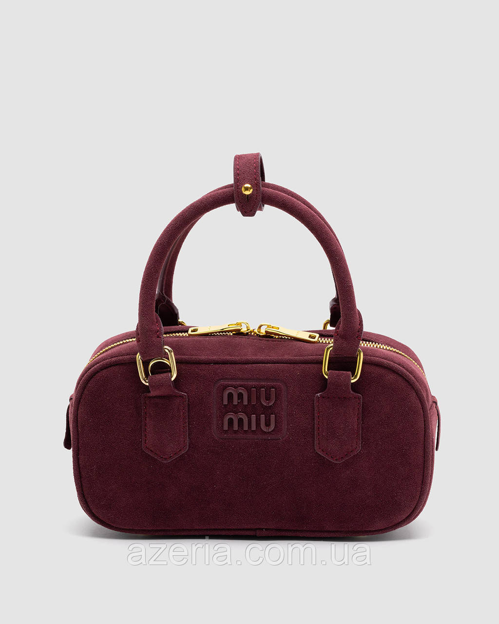 Актуальна якісна замшева жіноча сумка на кожен день сумка Miu Miu Arcadie Suede Bag, фото 1