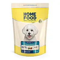 Корм гіпоалергенний для дорослих собак дрібних порід Форель з рисом і овочами HOME FOOD 0,7 кг