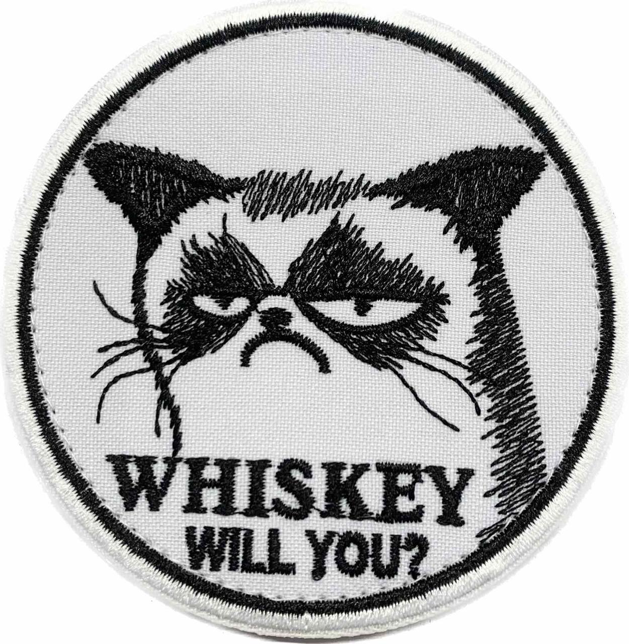 Шеврон кіт "WHISKEY WILL YOU?", фото 1