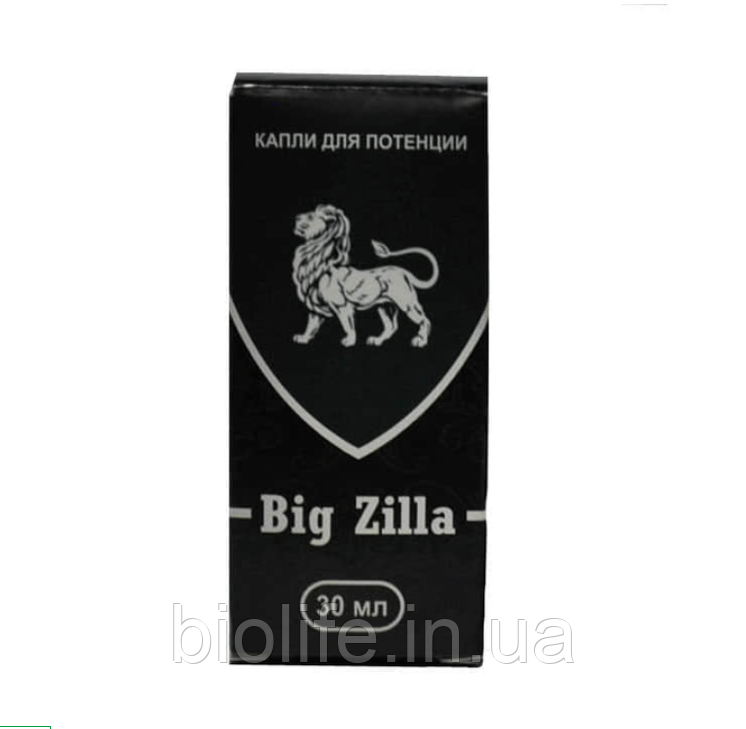 Натуральний засіб Big Zilla Біг зилла краплі для чоловічого здоро'я в Україні оригінал, фото 1