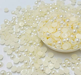 Напівнамистини / Ø-6мм / Упаковка 20 грам ≈ 355 шт / Айворі №41