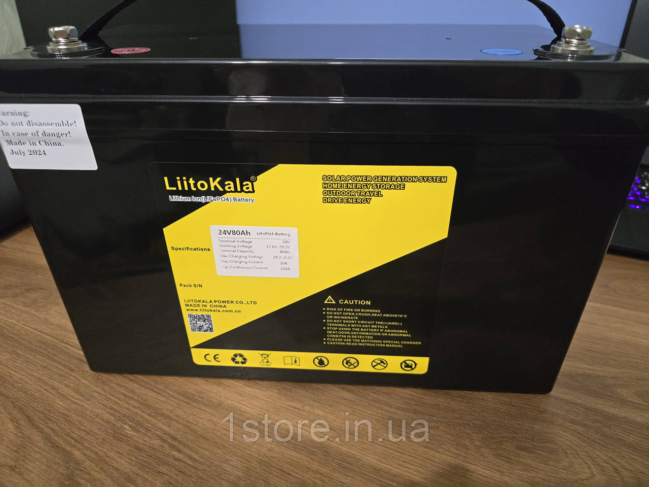 Акумулятор LiitoKala LiFePO4 24V ( 24V/80Ah/1920Wh) літій-залізо-фосфатний аккумулятор