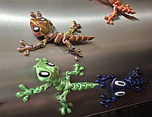 Іграшка 3D Великий Гекон на магнітах. Фігурка Гекона рухома на 3Д принтері, фото 5