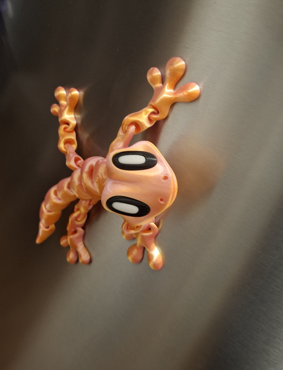 Іграшка 3D Великий Гекон на магнітах. Фігурка Гекона рухома на 3Д принтері