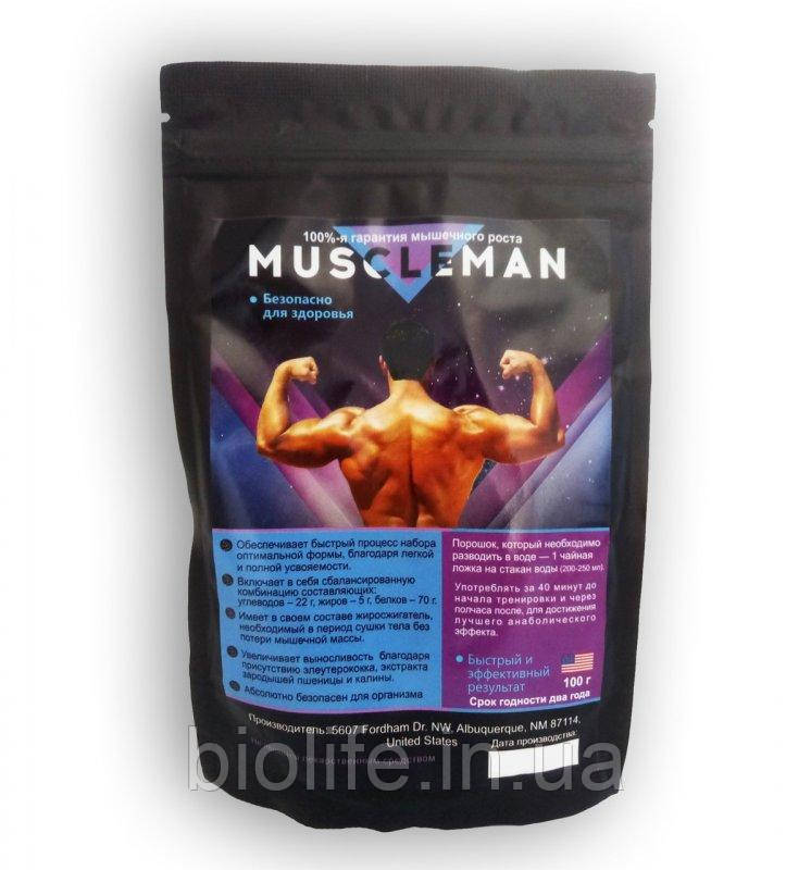Натуральний засіб Засіб Muscleman для нарощування м'язової маси оригінал, фото 1