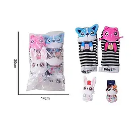 Брязкальця на ручки і ніжки (дзвінкі та шелесткі елементи, в пакеті) 688 M72