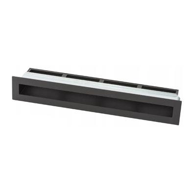 Вентиляційна решітка тунельна з рамкою Darco KRVO-I/R, 450х70 мм, чорна