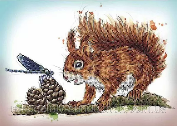 Схема для вишивання бісером ТМ Acorns Білочка А4-К-625, фото 1