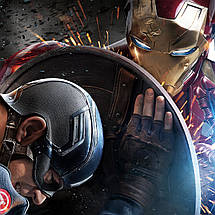 Плакат "Капітан Америка та Залізна Людина, Captain America, Iron Man", 60×43см, фото 3