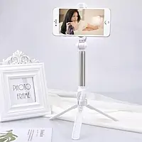 Селфі палиця трипод штатив тринога з блютуз-функцією для телефона IOS, Android чорна біла Білий