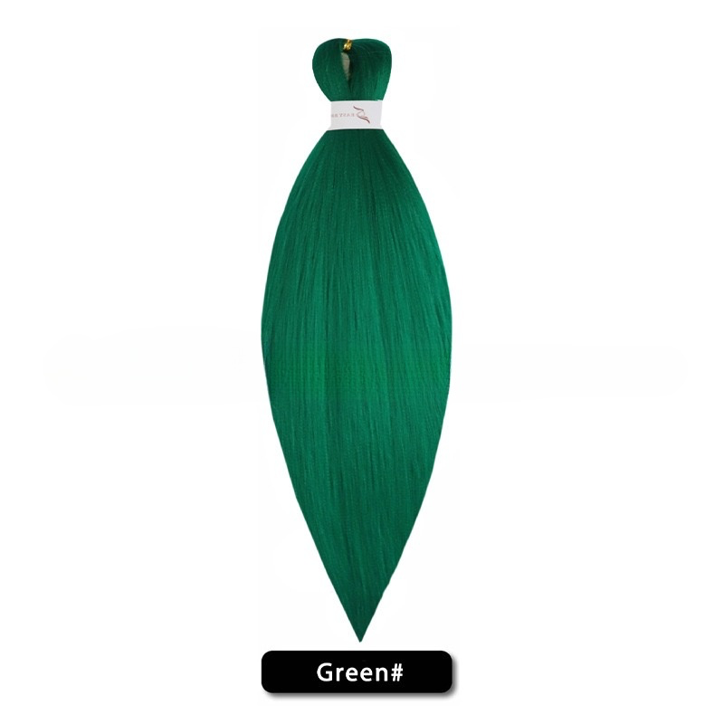 Канекалон Easy Braid Green однотонний зелений
