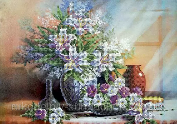 Схема для вишивання бісером ТМ Acorns Букет лілій А4-К-260, фото 1