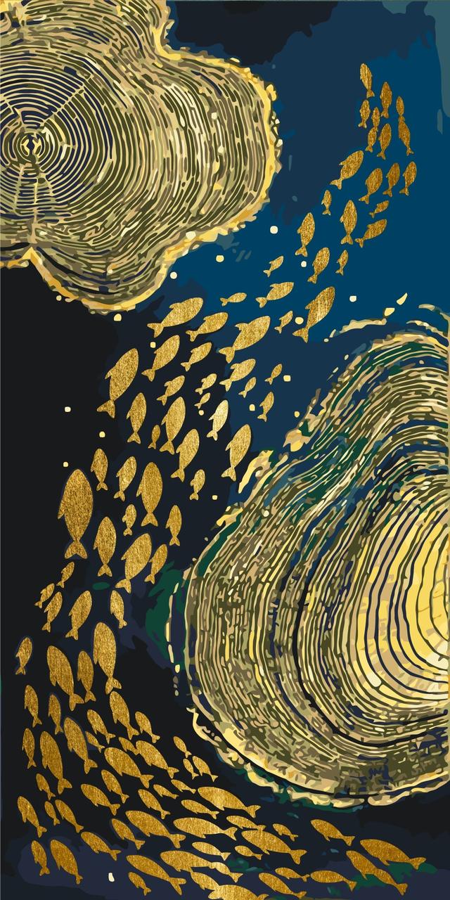 Картина за номерами  40*80 см Орігамі LW 5107, фото 1