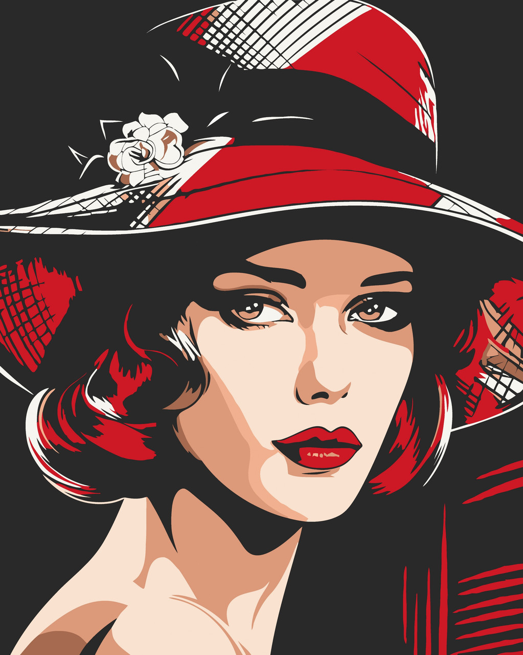 Картина за номерами Люди Витончена стильна дівчина 40*50 см Art Craft 10095-AC, фото 1