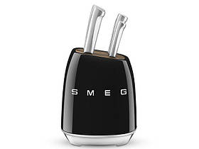 Елітний кухонний набір ножів Smeg KBSF02BL універсальний комплект професійних ножів з підставкою