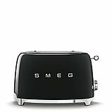 Електричний двосекційний тостер Smeg TSF01WHMEU портарівний універсальний кухонний тостер сірий, фото 6