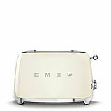 Класичний тостер із двома відділеннями Smeg TSF01WHEU стильний глянсовий тостер із піддоном для крихт, фото 7