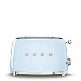 Глянцевий тостер із двома відділеннями Smeg TSF01CREU дизайнерський тостер із піддоном для крихт кремовий, фото 7