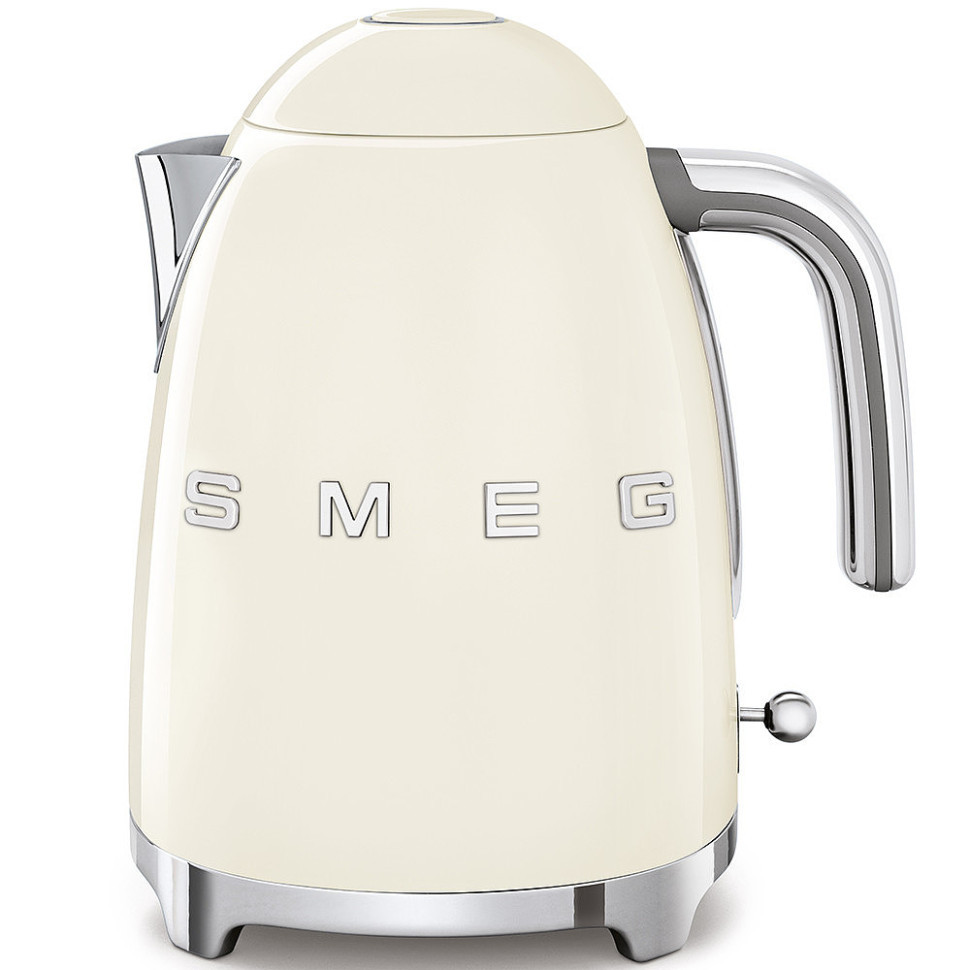 Глянцевий електричний чайник Smeg KLF03CREU чайник з полірованим носиком м'яким відкриттям кришки