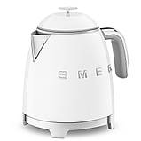 Компактний глянсовий електрочайник Smeg KLF05WHEU RETRO STYLE дизайнерський білий чайник 3D-логотипом, фото 6