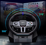 Комплект ігрового керма PXN V9 GEN2 з педалями та коробкою передач + стійка кріплення (PXNV9A9), фото 7