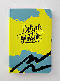 Блокнот на резинці А5 126 аркушів У лінію Тверда обкладинка (О20812-36) Optima