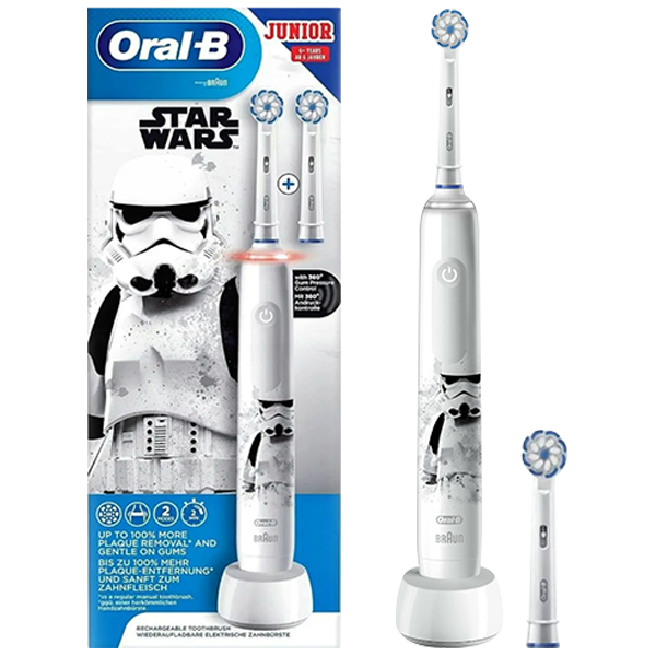 Електрична зубна щітка Oral-B Oral-B D505.523.2K Junior Pro 3 3000 Star Wars (2 нас.)