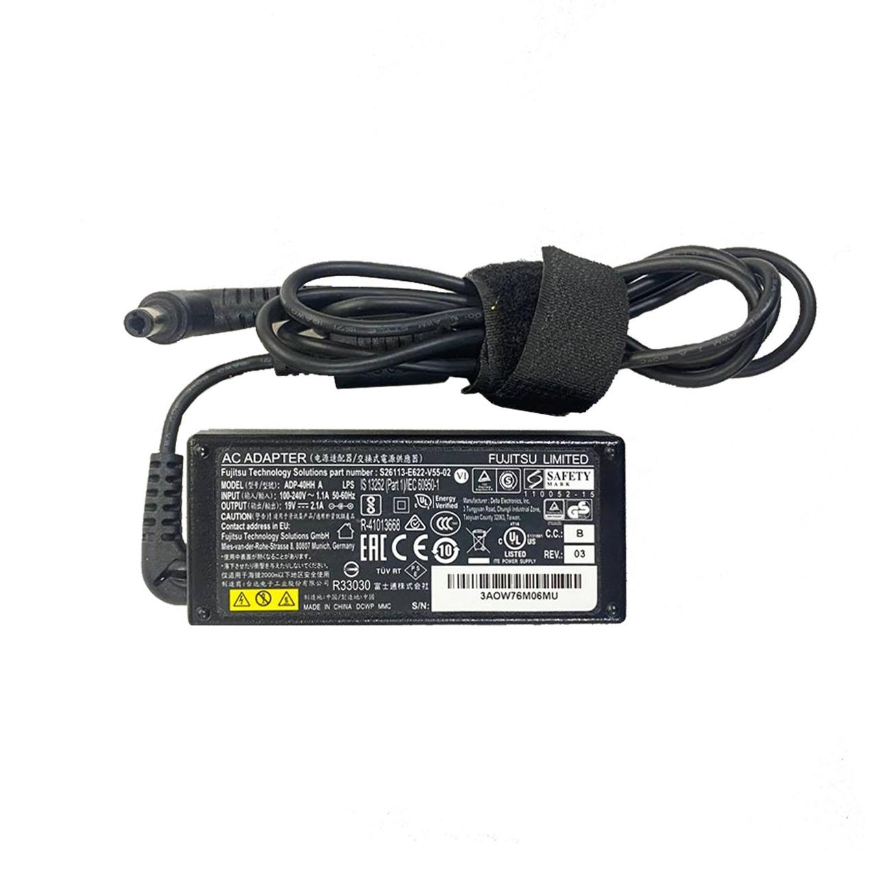 Блок живлення Fujitsu (19V 2,1A 40W) 5.5x2.5 original "Б/У"