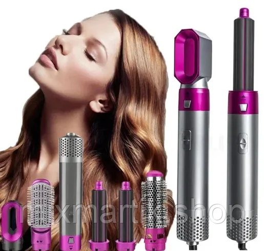 Фен щітка мультистайлер для волосся 5 в 1 Hot Air Styler, фото 1
