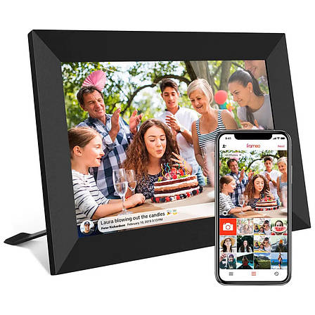 Цифрова фоторамка FRAMEO 10", WI-FI, сенсорний дисплей, 32 гб, фото 1