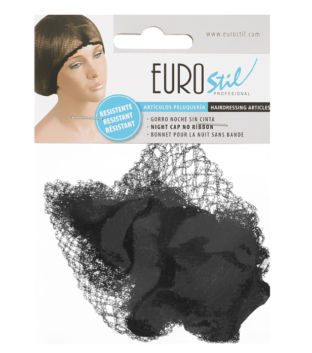 Сіточка для волосся чорна Eurostil