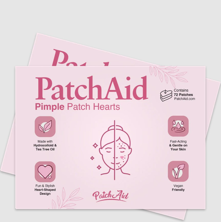Patch Aid Pimple Patch / Патчі для догляду за шкірою обличчя від прищів у формі сердець 72 шт.