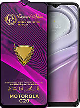 Захисне скло Motorola Moto G20 | XT2128 проклеювання по всій поверхні, чорне