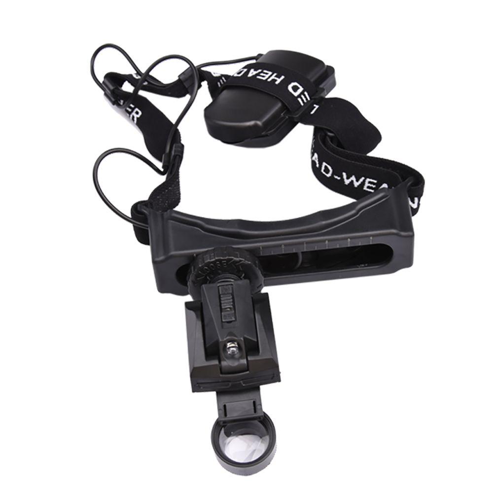 Бінокуляр, лупа паскова з підсвіткою і фіксацією на голову