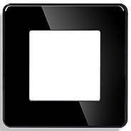 Скляний диммер 1DAL | Світлорегулятор механічний Чорний (G86D-RDM.BL), фото 4