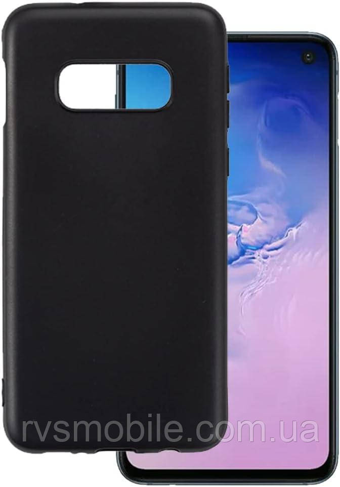 Силіконовий матовий чохол для Samsung Galaxy S10e - Чорний