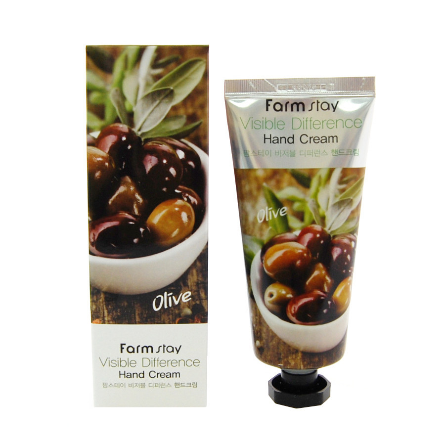 Поживний крем для рук з екстрактом оливи FarmStay Visible Difference Olive Hand Cream 100ml, фото 1