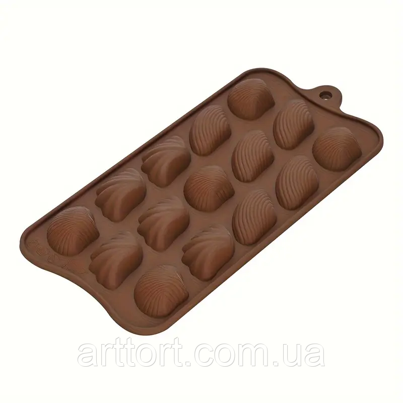 Силіконова форма Мушлі асорті, фото 1