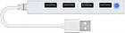 Концентратор (USB-хаб) USB2.0 SpeedLink Snappy Slim White (SL-140000-WE) 4хUSB2.0, фото 3