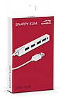 Концентратор (USB-хаб) USB2.0 SpeedLink Snappy Slim White (SL-140000-WE) 4хUSB2.0, фото 4