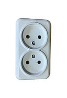 Розетка подвійна зовнішня без з/к Lemur Techno Systems