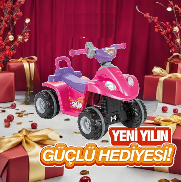 Дитячий електромобіль квадроцикл акумулятор панель приладів 2 передачі сигнал передні фари безшумні колеса, фото 1