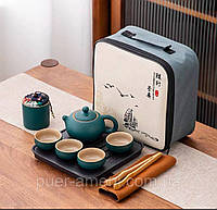 Чайний сервіз для чайной церемоний Зелений