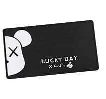 Килимок антиковзаючий ПВХ чорний 270x150 мм "Lucky Day"