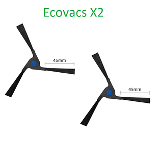 Бічна щітка для робота-пилососа Ecovacs Deebot X2 omni / X2 Pro / X2 2 штуки