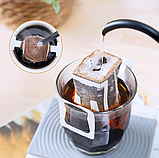 Дріп пакети для кави 100 шт в упаковці пусті дріп пакети для приготування кави дріп кава mlk shop, фото 5